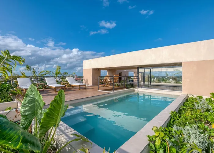 With Plunge Pool Near The Apartamento Playa del Carmen